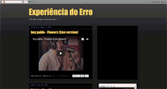 Desktop Screenshot of experienciadoerro.blogspot.com