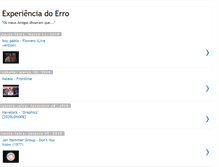 Tablet Screenshot of experienciadoerro.blogspot.com