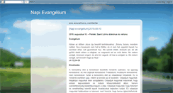 Desktop Screenshot of napievangelium.blogspot.com