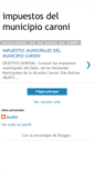 Mobile Screenshot of impuestosdelmunicipiocaroni.blogspot.com