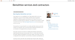 Desktop Screenshot of demolitionsolution.blogspot.com