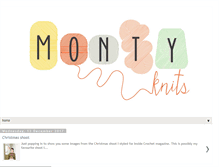 Tablet Screenshot of montyknits.blogspot.com