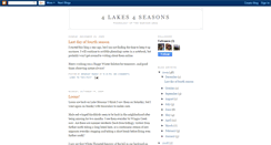 Desktop Screenshot of 4lakes4seasons.blogspot.com