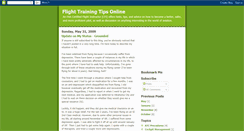 Desktop Screenshot of flighttrainingtips.blogspot.com