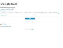 Tablet Screenshot of craigslistscammers1.blogspot.com