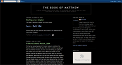 Desktop Screenshot of matthewsbook.blogspot.com