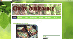 Desktop Screenshot of choicesustenance.blogspot.com