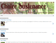 Tablet Screenshot of choicesustenance.blogspot.com
