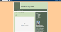 Desktop Screenshot of imwalkingmax.blogspot.com