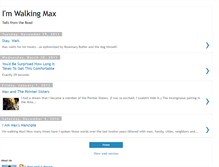 Tablet Screenshot of imwalkingmax.blogspot.com