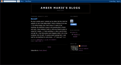 Desktop Screenshot of amber-marie-p.blogspot.com