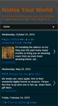 Mobile Screenshot of noticeyourworld.blogspot.com