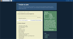 Desktop Screenshot of feetjieplek.blogspot.com