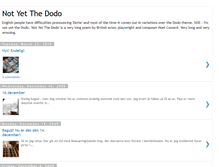 Tablet Screenshot of notyetthedodo.blogspot.com