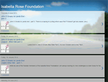 Tablet Screenshot of isabellarosefoundation.blogspot.com