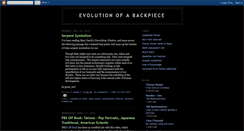 Desktop Screenshot of evolutionofabackpiece.blogspot.com