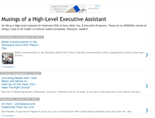 Tablet Screenshot of musingsofahighlevelexecutiveassistant.blogspot.com