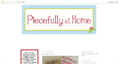 Desktop Screenshot of piecefullyhome.blogspot.com