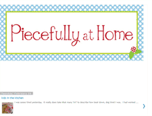 Tablet Screenshot of piecefullyhome.blogspot.com