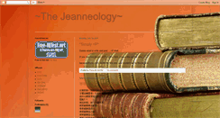 Desktop Screenshot of jeanneology.blogspot.com