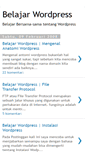 Mobile Screenshot of belajarwordpress.blogspot.com