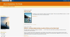 Desktop Screenshot of flyfishingtutor.blogspot.com