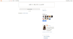 Desktop Screenshot of amibluelady.blogspot.com