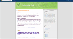 Desktop Screenshot of mathsblog.blogspot.com