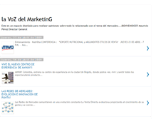 Tablet Screenshot of lavozdelmarketing.blogspot.com