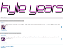 Tablet Screenshot of kylieyears.blogspot.com