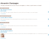 Tablet Screenshot of alexandrechampagne.blogspot.com