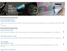 Tablet Screenshot of mydigitalpaper.blogspot.com