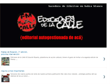 Tablet Screenshot of edicionesdelacalle.blogspot.com