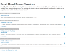 Tablet Screenshot of bassethoundrescuechronicles.blogspot.com