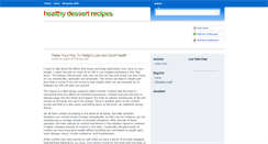 Desktop Screenshot of healthy-dessertrecipes.blogspot.com