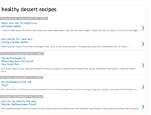 Tablet Screenshot of healthy-dessertrecipes.blogspot.com