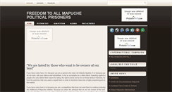 Desktop Screenshot of freedomtoallmapuchepoliticalprisoners.blogspot.com