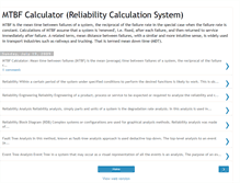 Tablet Screenshot of mtbfcalculator.blogspot.com
