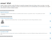 Tablet Screenshot of ansaarallah.blogspot.com