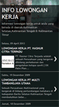 Mobile Screenshot of infolowonganduniakerja.blogspot.com