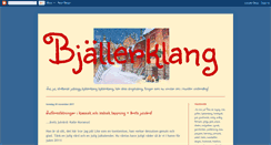 Desktop Screenshot of bjallerklang.blogspot.com
