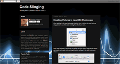 Desktop Screenshot of codeslinging.blogspot.com