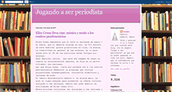 Desktop Screenshot of jugandoalperiodismo.blogspot.com