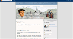 Desktop Screenshot of luthersbaggage.blogspot.com