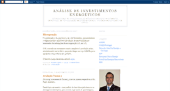 Desktop Screenshot of analiseinvestimentosenergeticos.blogspot.com