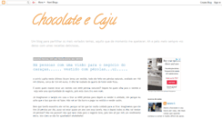 Desktop Screenshot of chocolateecaju.blogspot.com