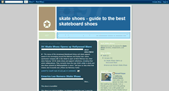 Desktop Screenshot of bestskateshoes.blogspot.com