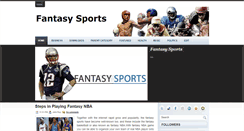 Desktop Screenshot of myfantasysportsblogs.blogspot.com