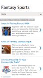 Mobile Screenshot of myfantasysportsblogs.blogspot.com