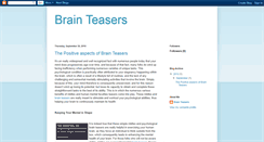 Desktop Screenshot of brainteasers101.blogspot.com